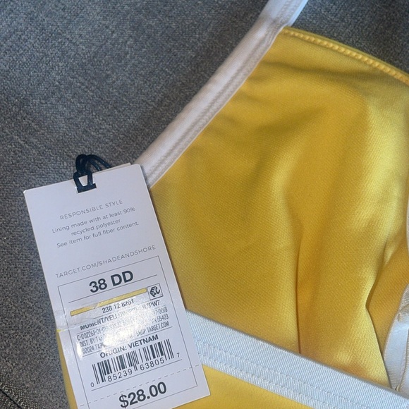 Shade & Shore Women's Underwire Contrast Band Bikini Top - Picture 8 of 8